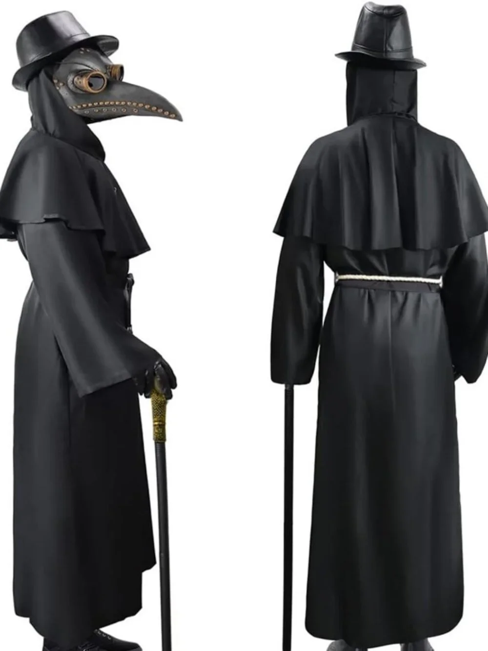 Steampunk Plague Doctor Mask & Cloak Set | Halloween Costume, Horror Party Props